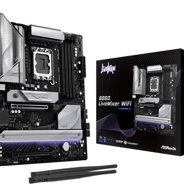 Asrock B860 LiveMixer WiFi Intel B860 LGA 1851 (Socket V1) ATX