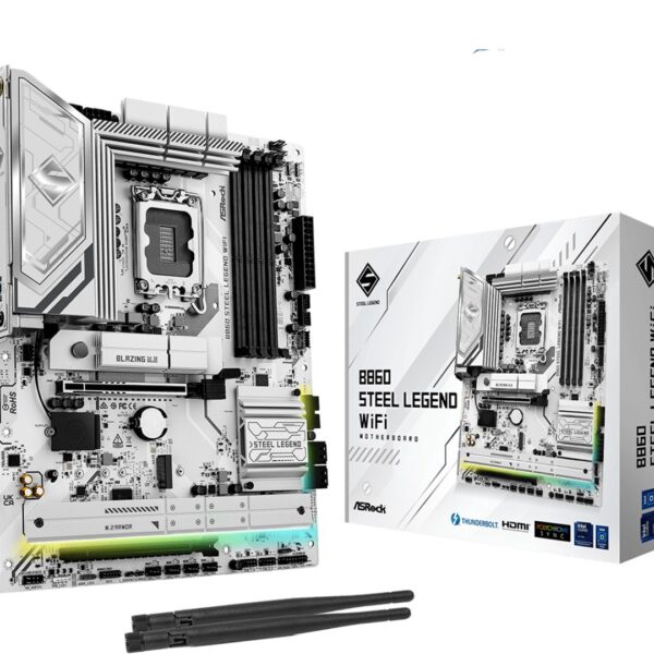 Asrock B860 Steel Legend WiFi Intel B860 LGA 1851 (Socket V1) ATX