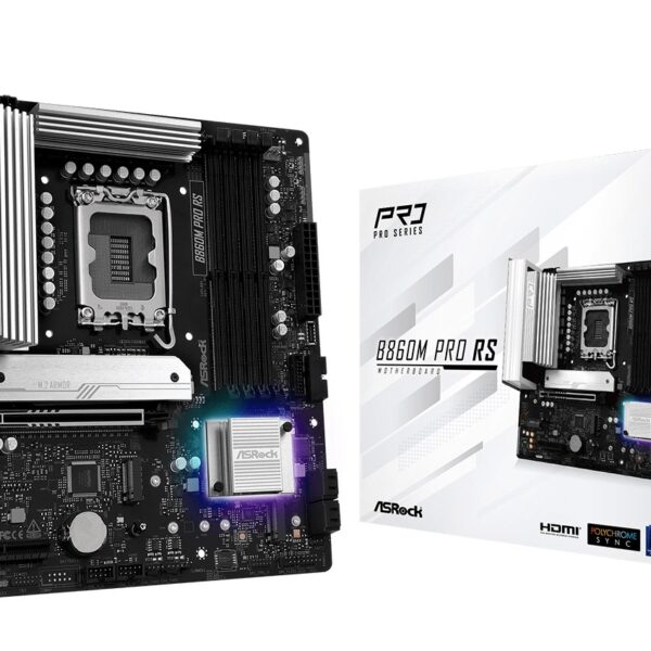 Asrock B860M Pro RS Intel B860 LGA 1851 (Socket V1) micro ATX