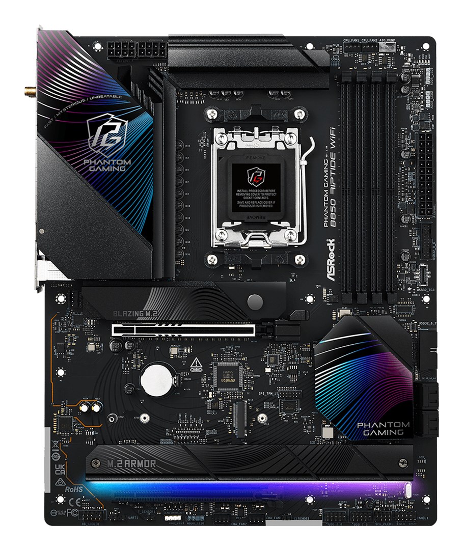 Asrock Phantom Gaming B850 Riptide WiFi AMD B850 Socket AM5 ATX