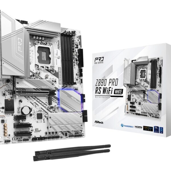 Asrock Z890 Pro RS WiFi White Intel Z890 LGA 1851 (Socket V1) ATX