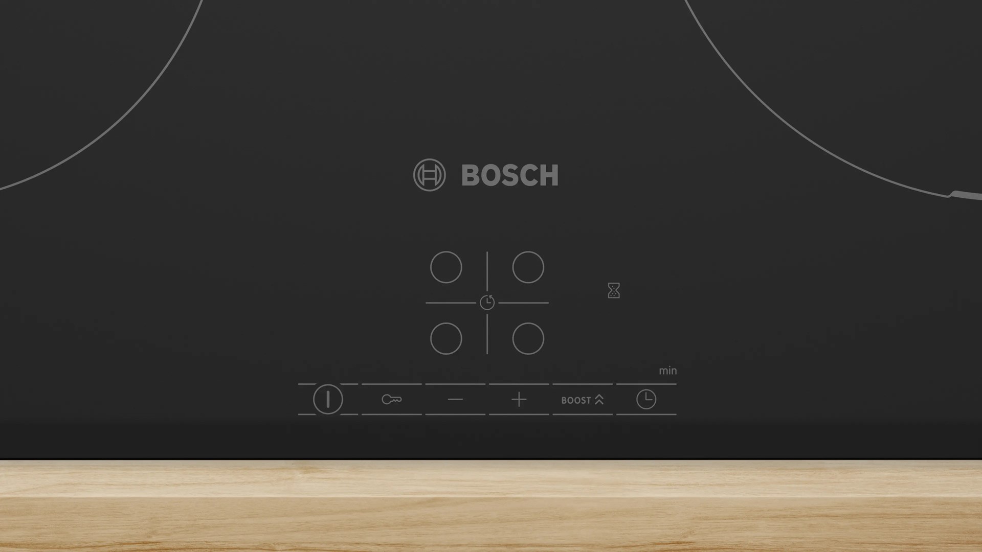 Bosch PIF61ABB5E hob Black Built-in 60 cm Zone induction hob 4 zone(s)