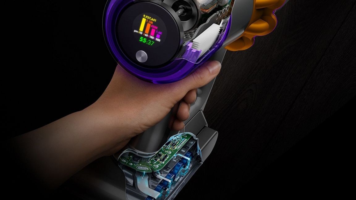 Dyson V15s Detect Submarine 2-in-1 stick vacuum Battery Dry&wet Bagless 0.77 L Nickel, Yellow