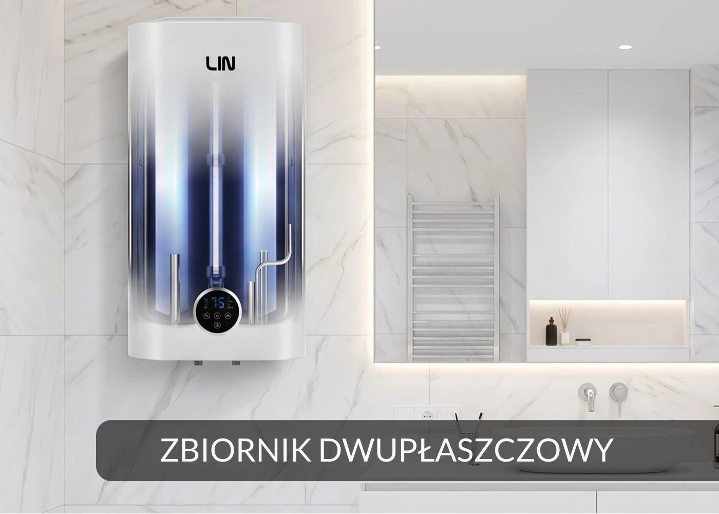 Electric water heater LIN LIFVD1SMWH 50L SMART white