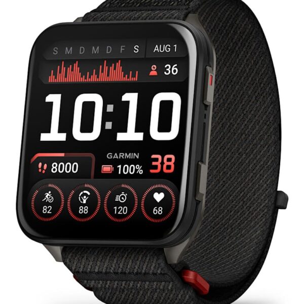 Garmin Venu X1 5.08 cm (2") AMOLED Digital 448 x 486 pixels Touchscreen Black Wi-Fi GPS (satellite)