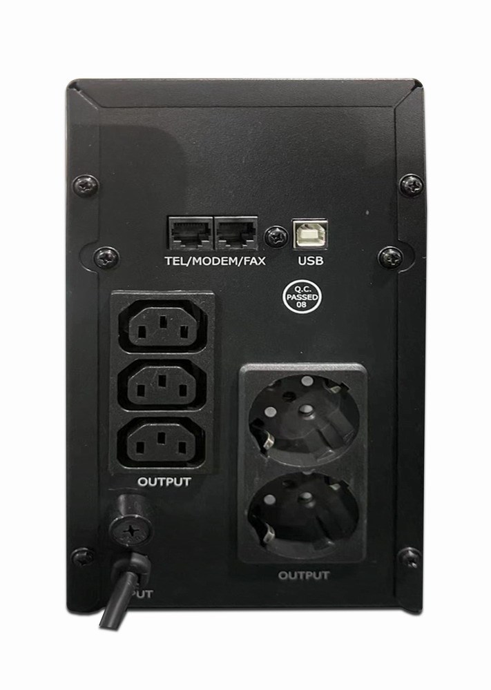 Gembird EG-UPS-035 uninterruptible power supply (UPS) Line-Interactive 2 kVA 1200 W 5 AC outlet(s)