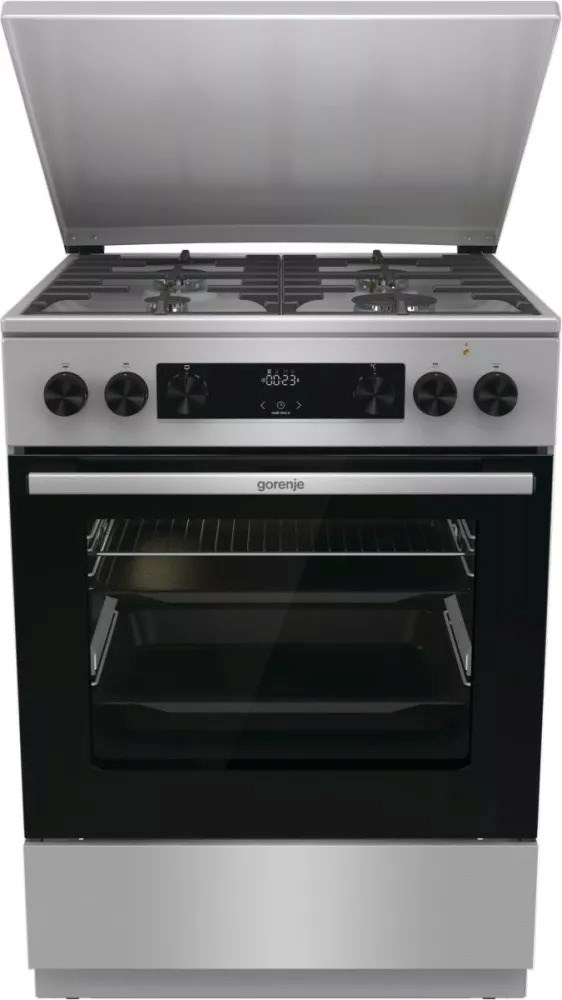 Gorenje GKS6C71XF Freestanding cooker with oven Silver