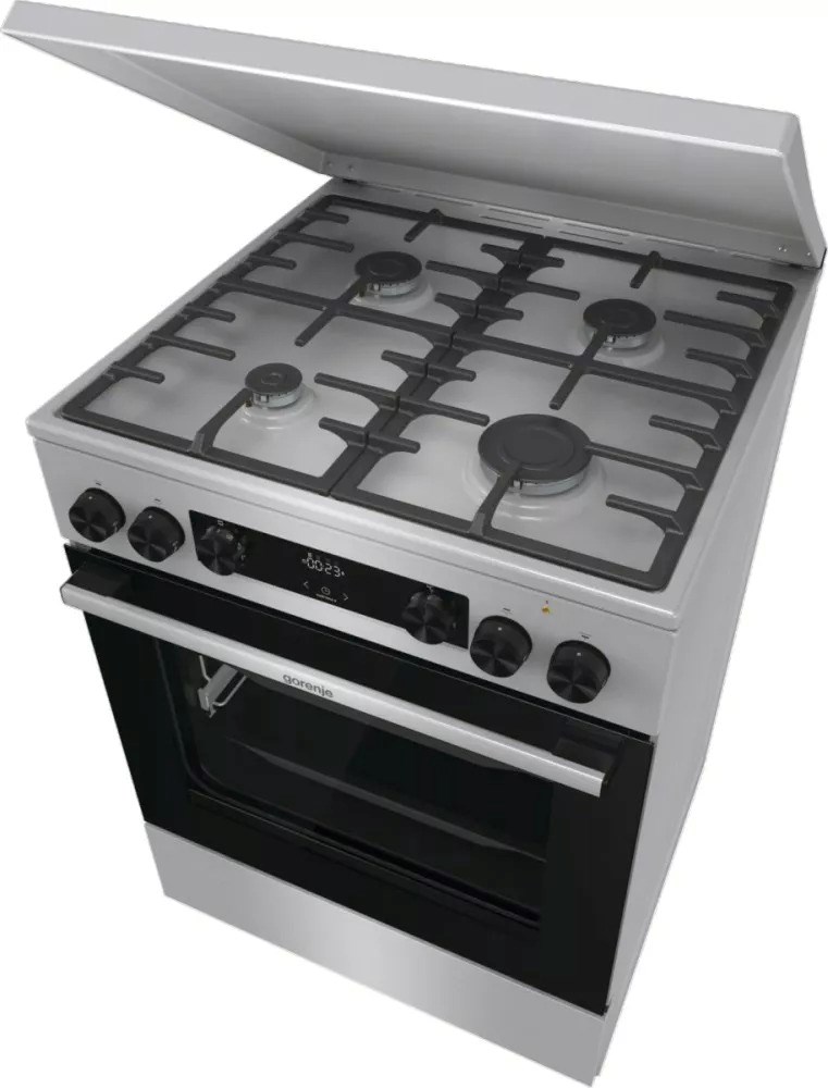 Gorenje GKS6C71XF Freestanding cooker with oven Silver