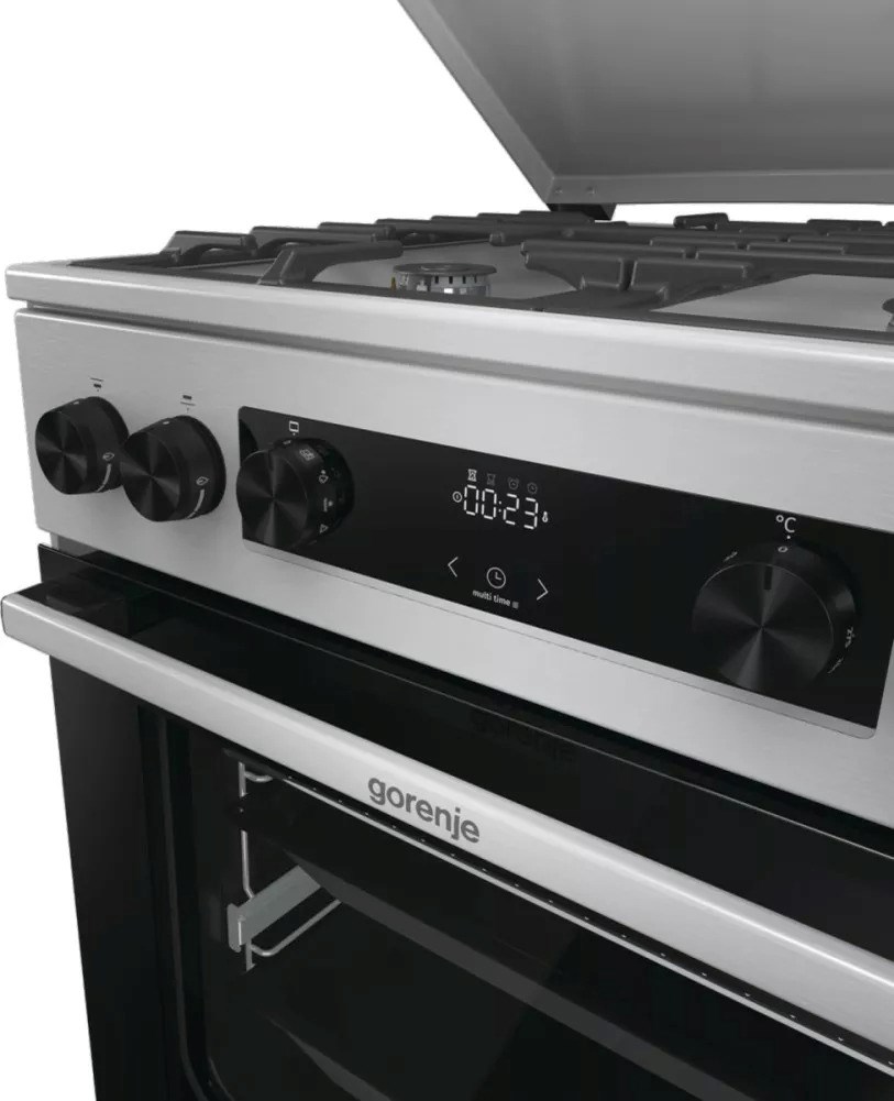 Gorenje GKS6C71XF Freestanding cooker with oven Silver