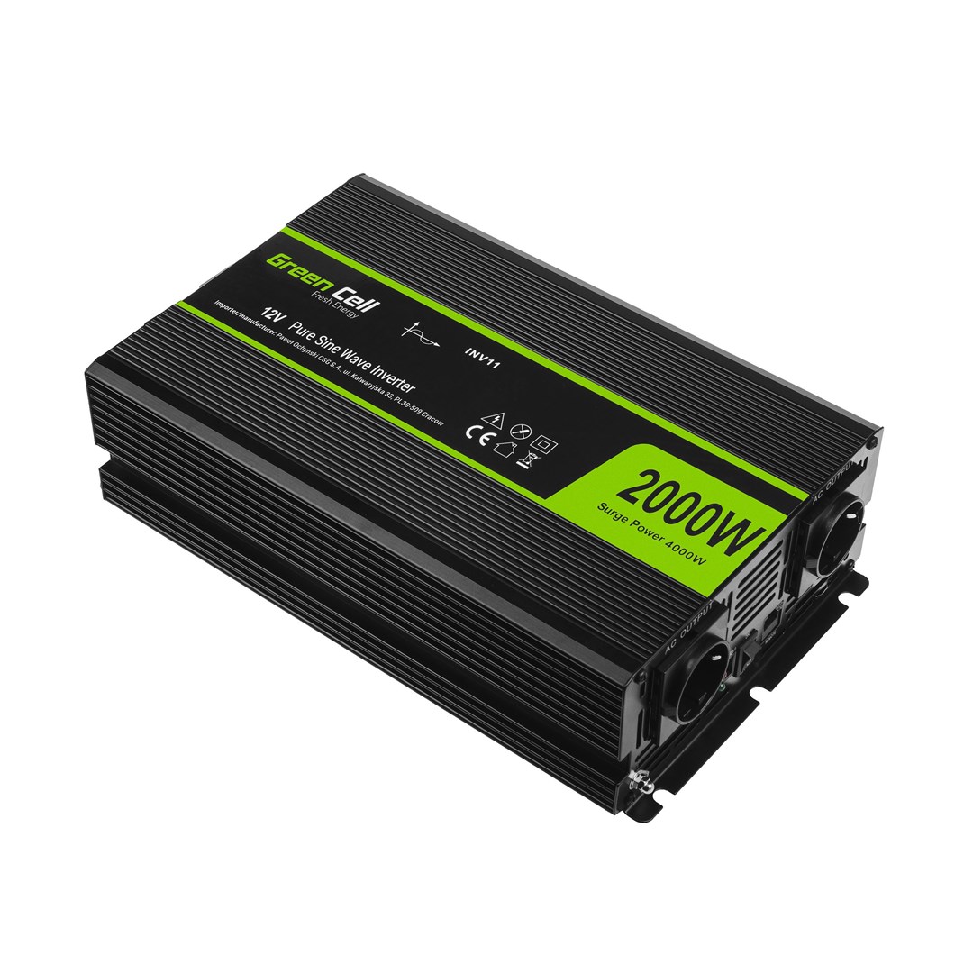 Green Cell - DC til AC inverter - 2000