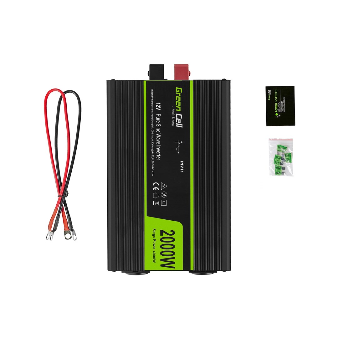 Green Cell - DC til AC inverter - 2000