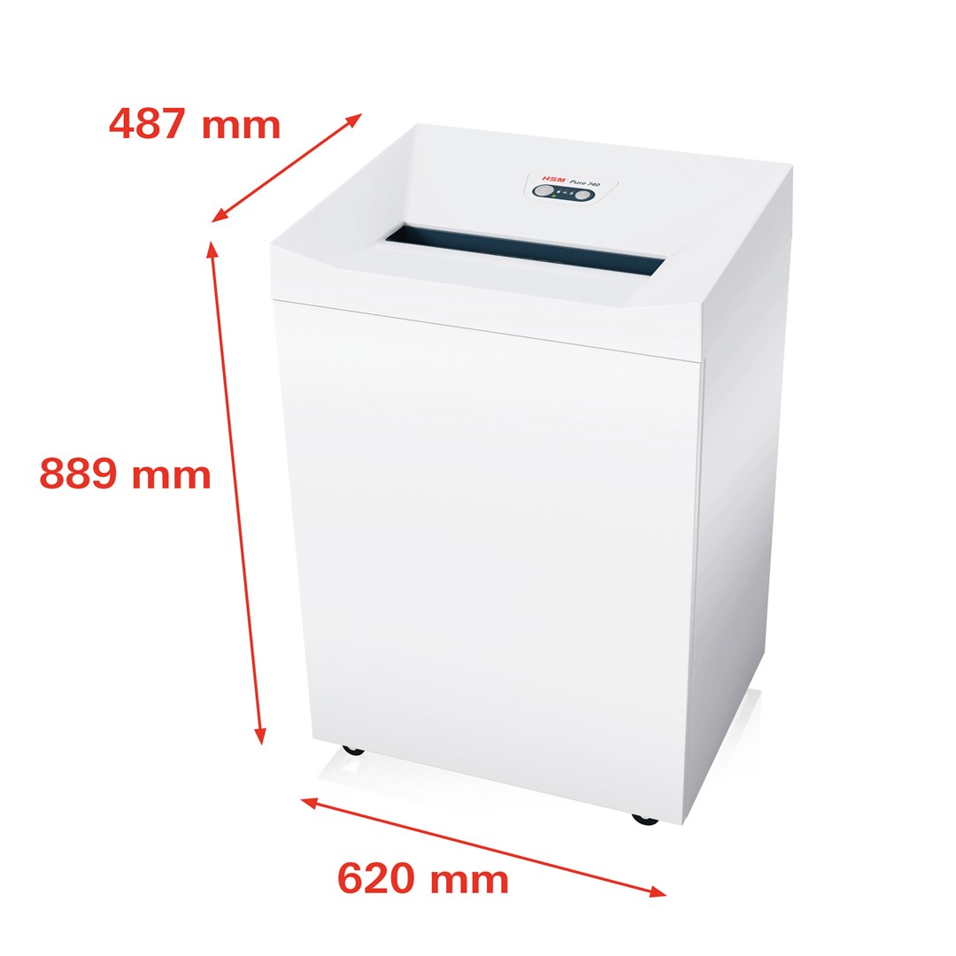 HSM Pure 740 shredder, 145 l, 3,9 mm