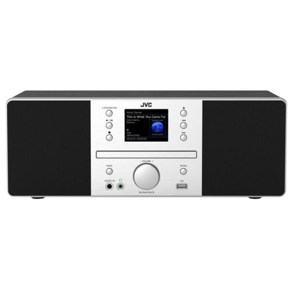 JVC RD-E874B Tower Bluetooth 20 W Black, Silver