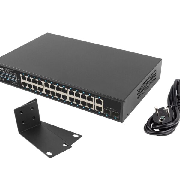 Lanberg RSGE-24P-2GE-2S-360 network switch Unmanaged