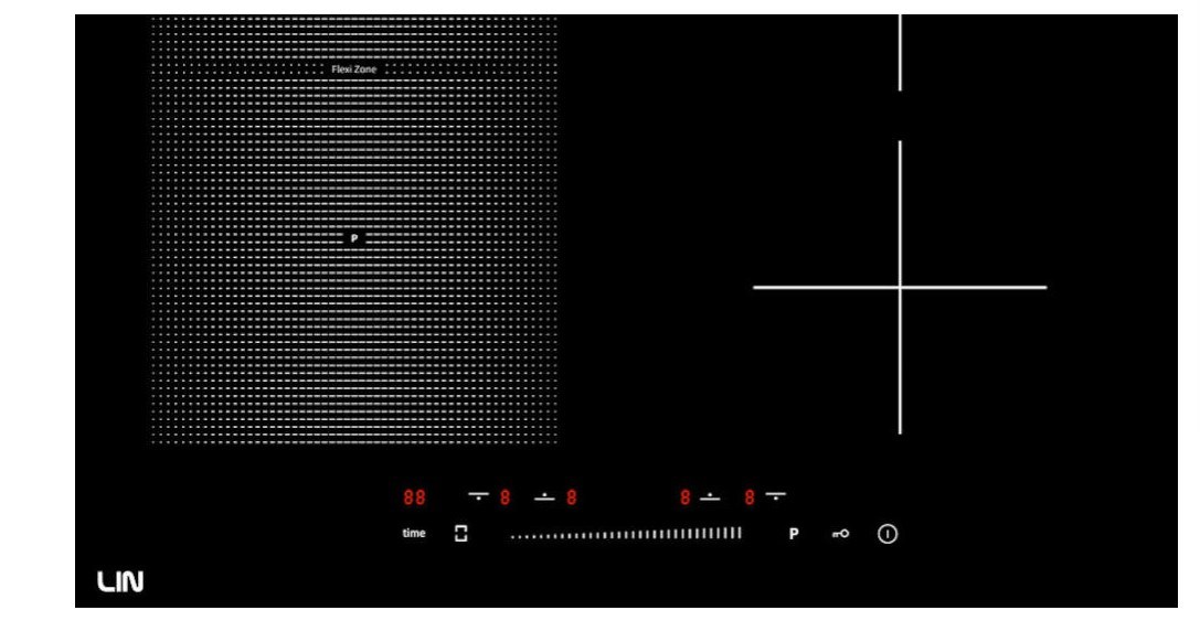 LIN LI-B47221 7200 W induction cooktop.