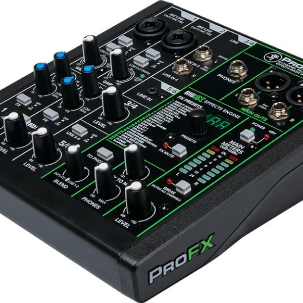 Mackie ProFX6v3 - 6-channel analogue mixer with USB interface, black