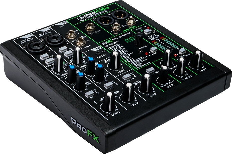 Mackie ProFX6v3 - 6-channel analogue mixer with USB interface, black