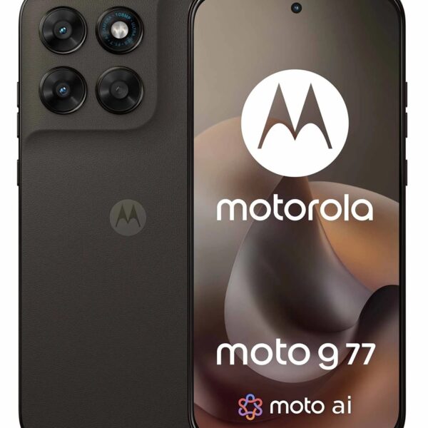 Motorola Moto G77 5G 12/256 GB smartphone in Pantone Black Olive