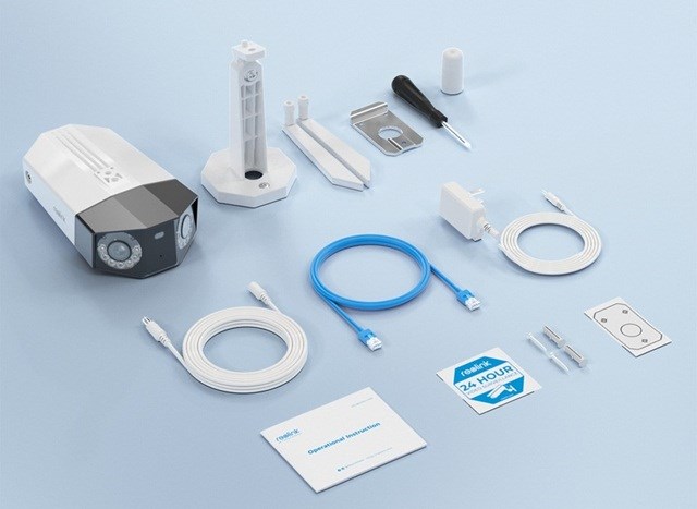 Reolink Duo Series W730 - 4K Outdoor Wi-Fi Camera, Dual-Lens, 180° Panoramic View, Person/Vehicle/Animal Detection