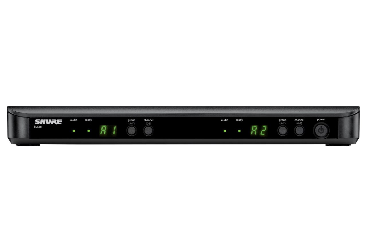 Shure BLX288E/SM58-H8E - wireless system with receiver and two SM58 microphones