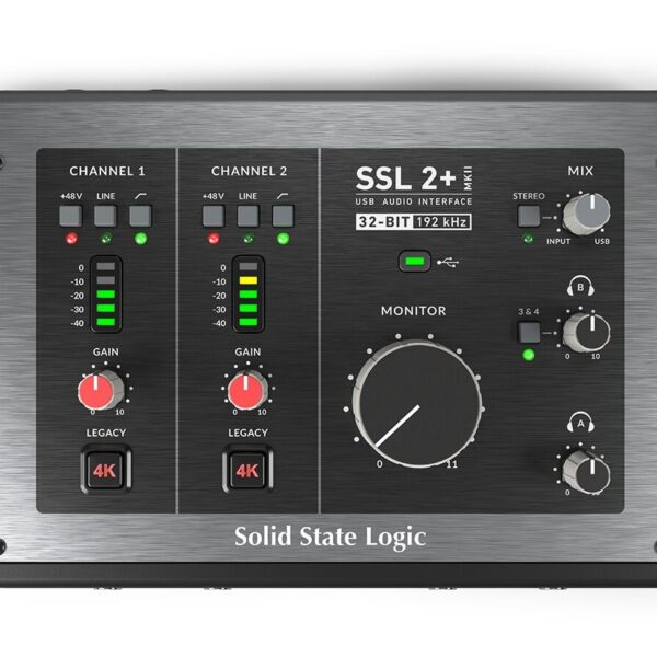 Solid State Logic SSL2+ MKII - Interfaz de audio USB-C 2x2
