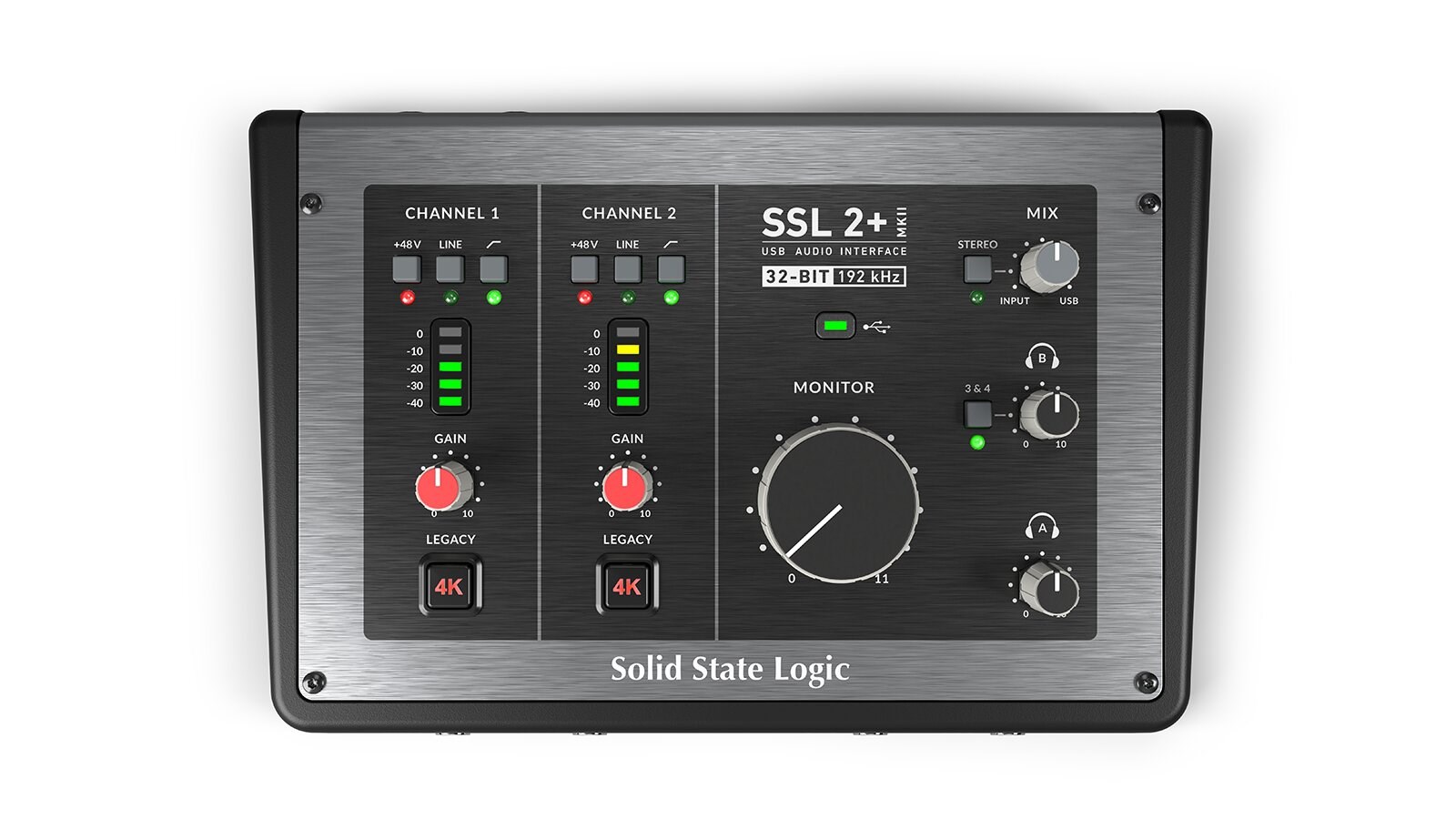 Solid State Logic SSL2+ MKII - Interfaz de audio USB-C 2x2