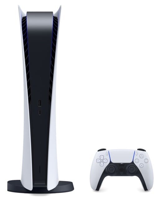 Sony PlayStation 5 Digital E-Chassis Console Wit, Zwart