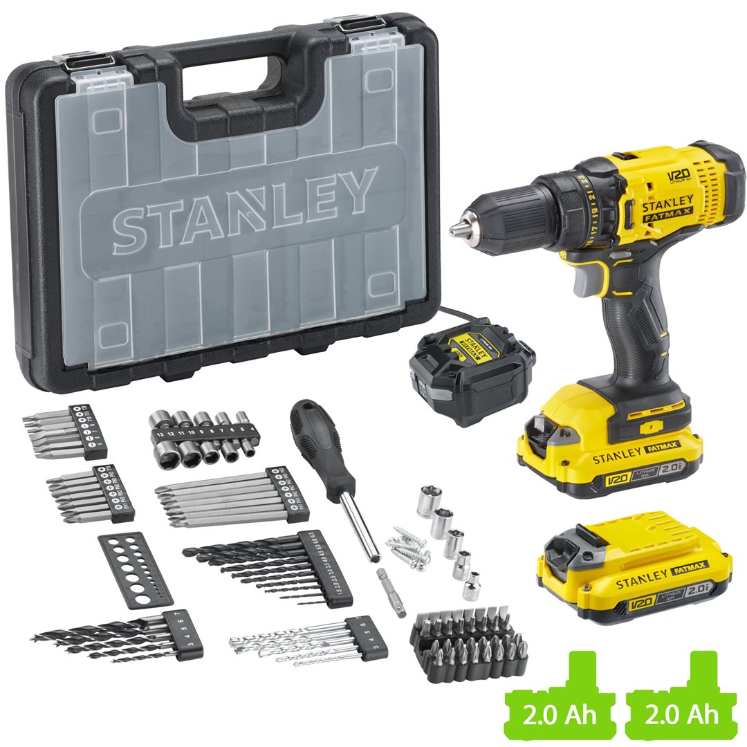 STANLEY SFMCD700D2A-QW 20V boor/schroefmachine