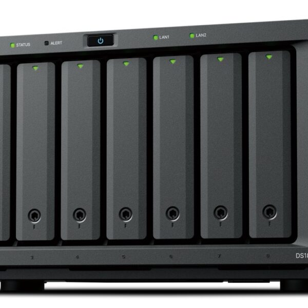 Synology DiskStation DS1825+ NAS/storage server Ryzen Embedded V1500B 8 GB DDR4 0 TB Black