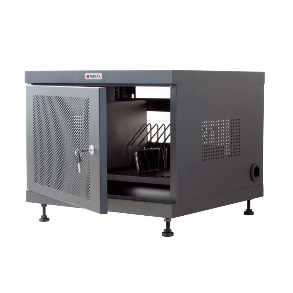 Techly Professional Charging Cabinet 14 Tablets and Smartphones