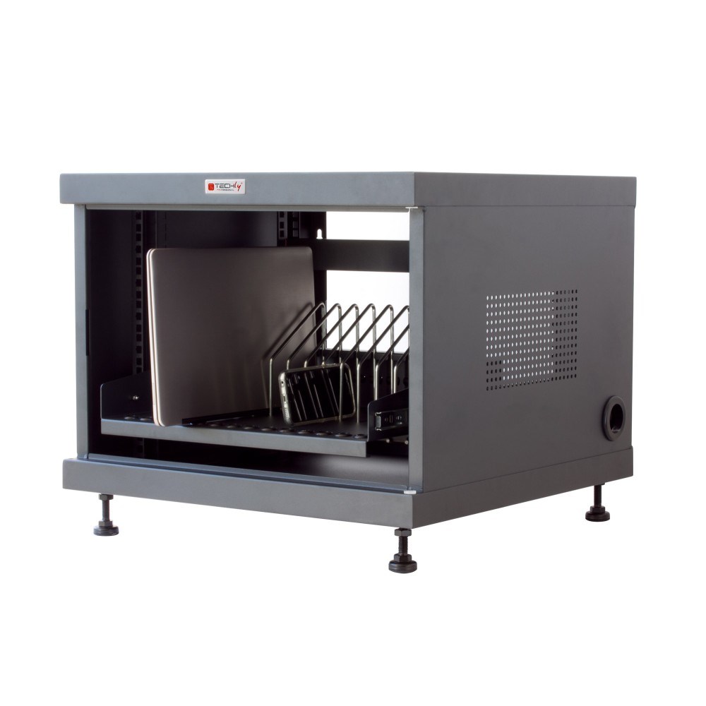 Techly Professional Charging Cabinet 14 Tablets and Smartphones