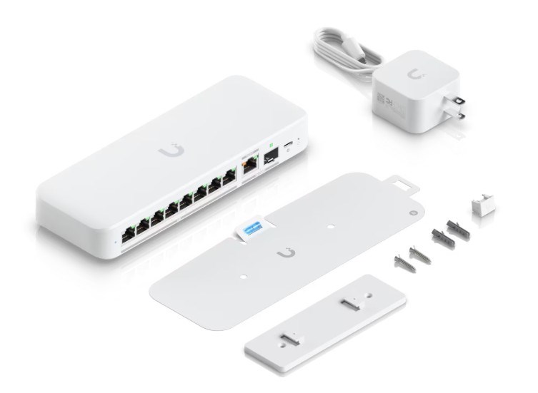 Ubiquiti UniFi Flex 2.5G Managed L2 2.5G Ethernet (100/1000/2500) Desktop/Wall-Mounting White