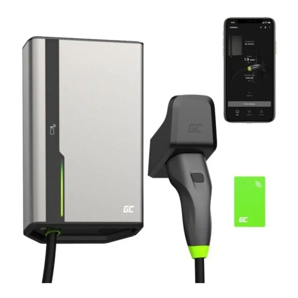 Wallbox Green Cell HabuDen 22kW 32A - 5m cable with NFC