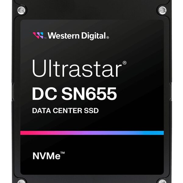 Western Digital Ultrastar DC SN655 30.7 TB U.3 PCI Express 4.0 NVMe TLC 3D NAND ISE (0TS2509)