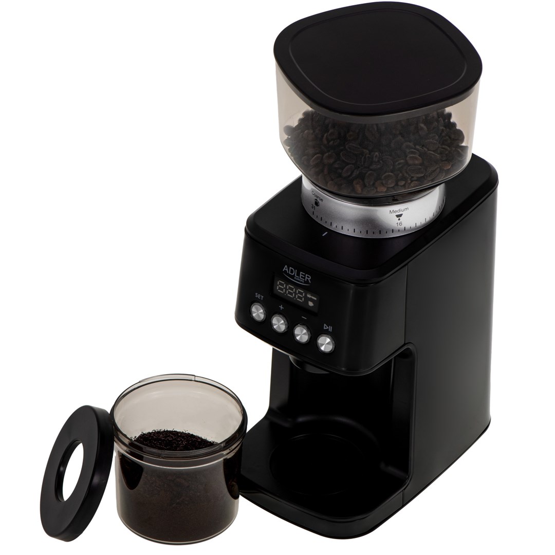 Adler AD 4300 Koffiemolen met maalschijven zwart
