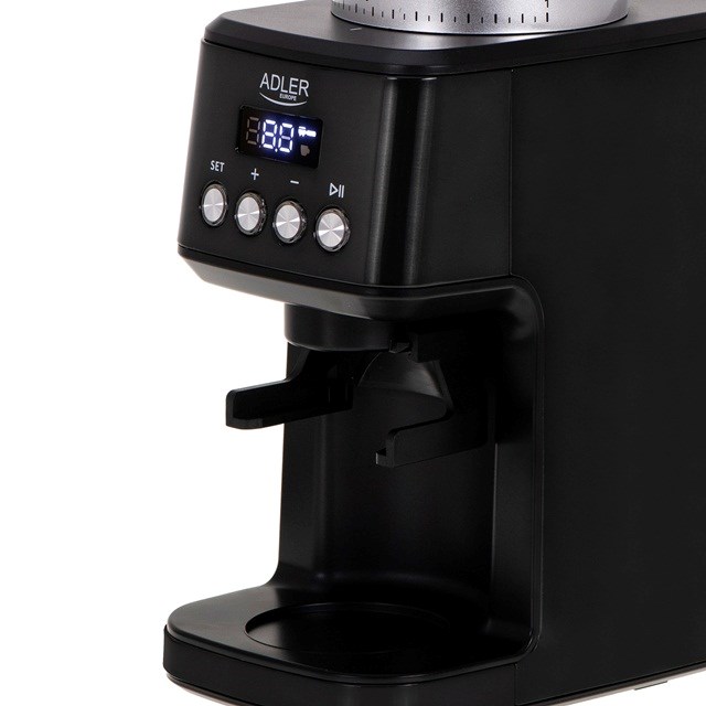Adler AD 4300 Koffiemolen met maalschijven zwart