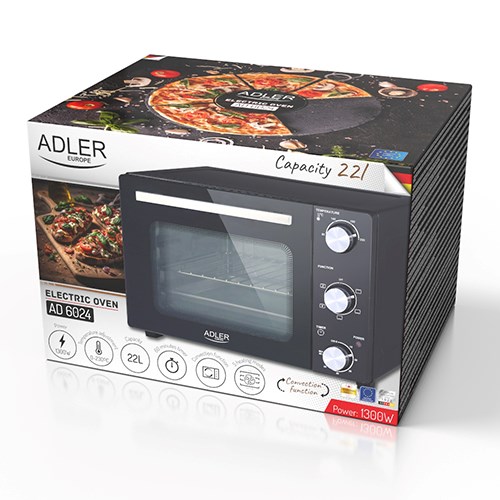 Adler AD 6024 oven Zwart