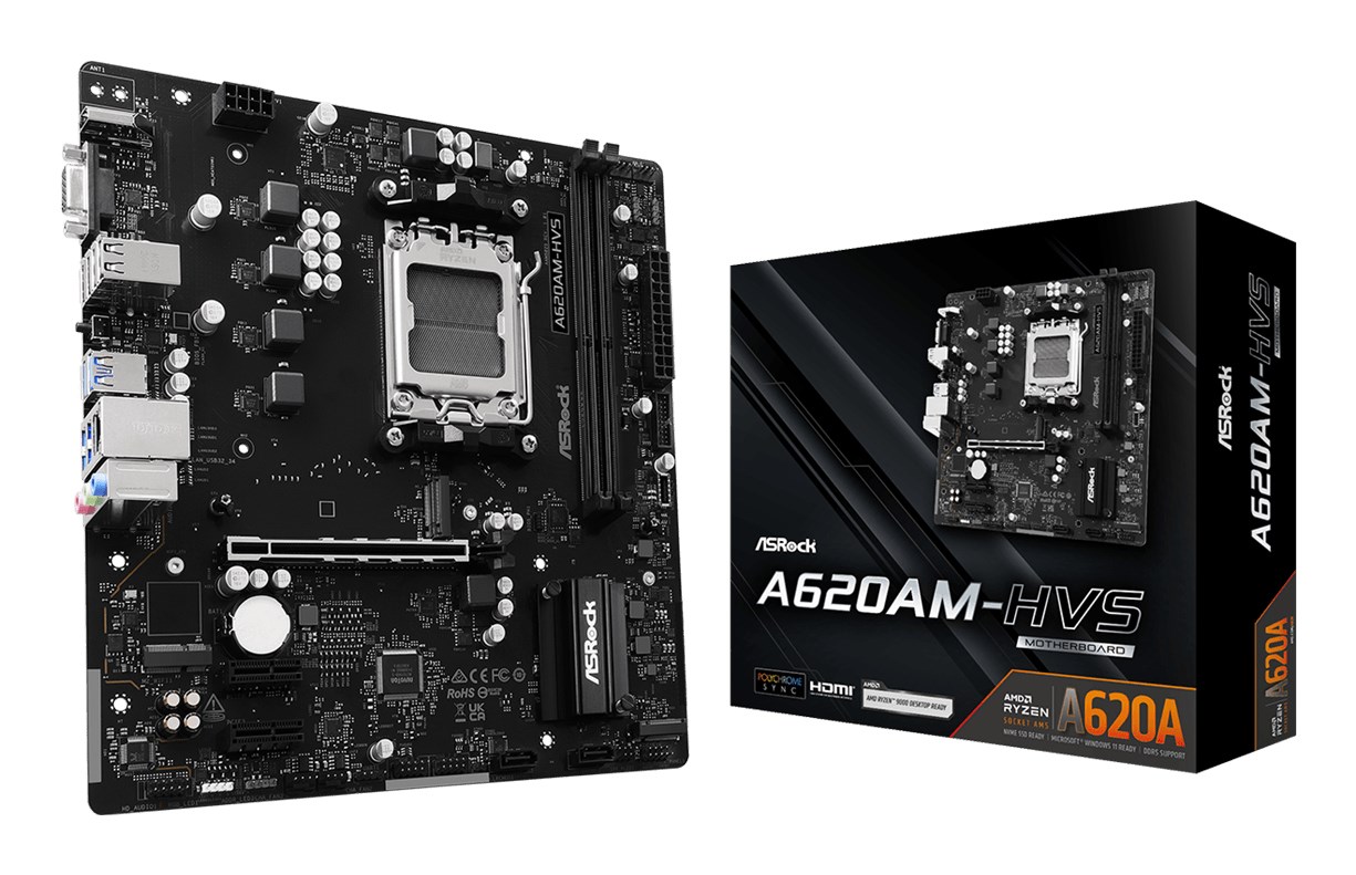 Asrock A620AM-HVS AMD A620A Socket AM5 micro ATX