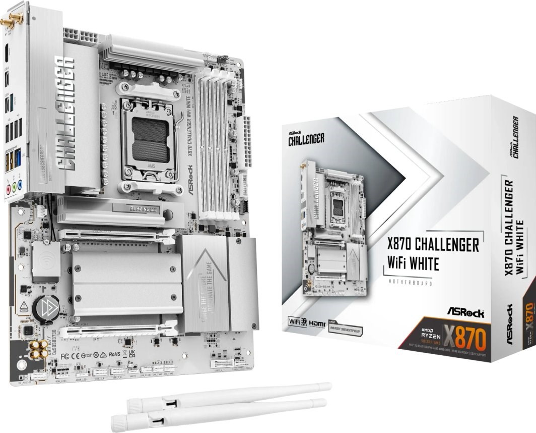 Asrock X870 CHALLENGER WIFI WHITE-moederbord
