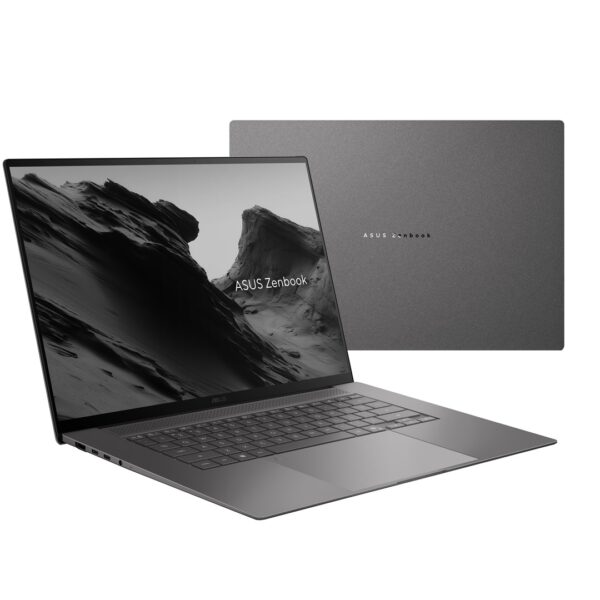 ASUS Zenbook S 16 UM5606GA-SR206X Ryzen AI 9 465 16,0" 3K OLED-touchscreen 120 Hz 500 nits AG 32 GB LPDDR5X SSD 1 TB Radeon-grafische kaart 1080p+IR-camera 83 Wh W11 Pro aluminium Antrim Gray