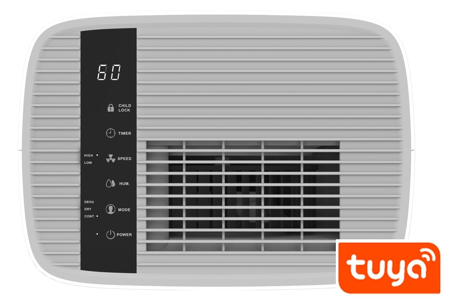 Blaupunkt ADH601 ontvochtiger 2,5 l 48 dB 245 W Wit