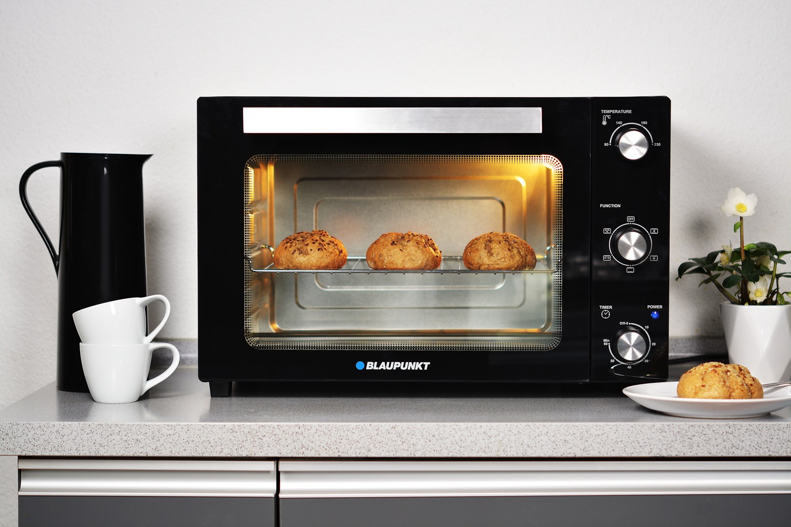 Blaupunkt EOM601 oven Zwart, Roestvrijstaal