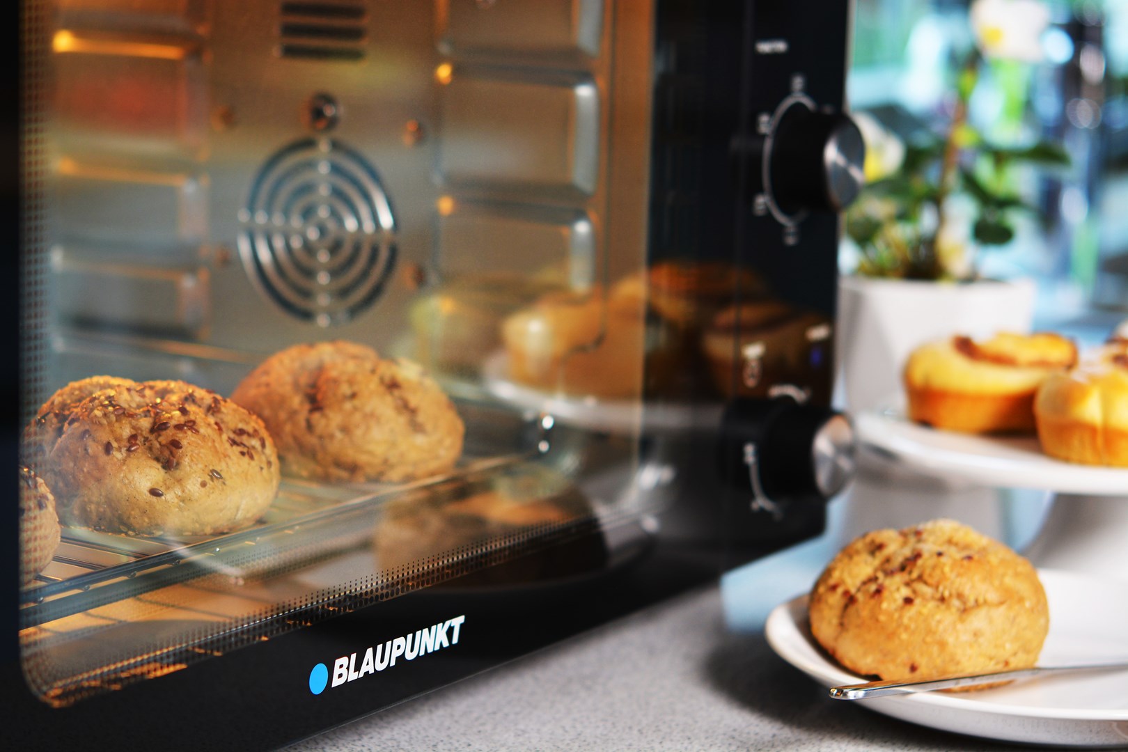 Blaupunkt EOM601 oven Zwart, Roestvrijstaal