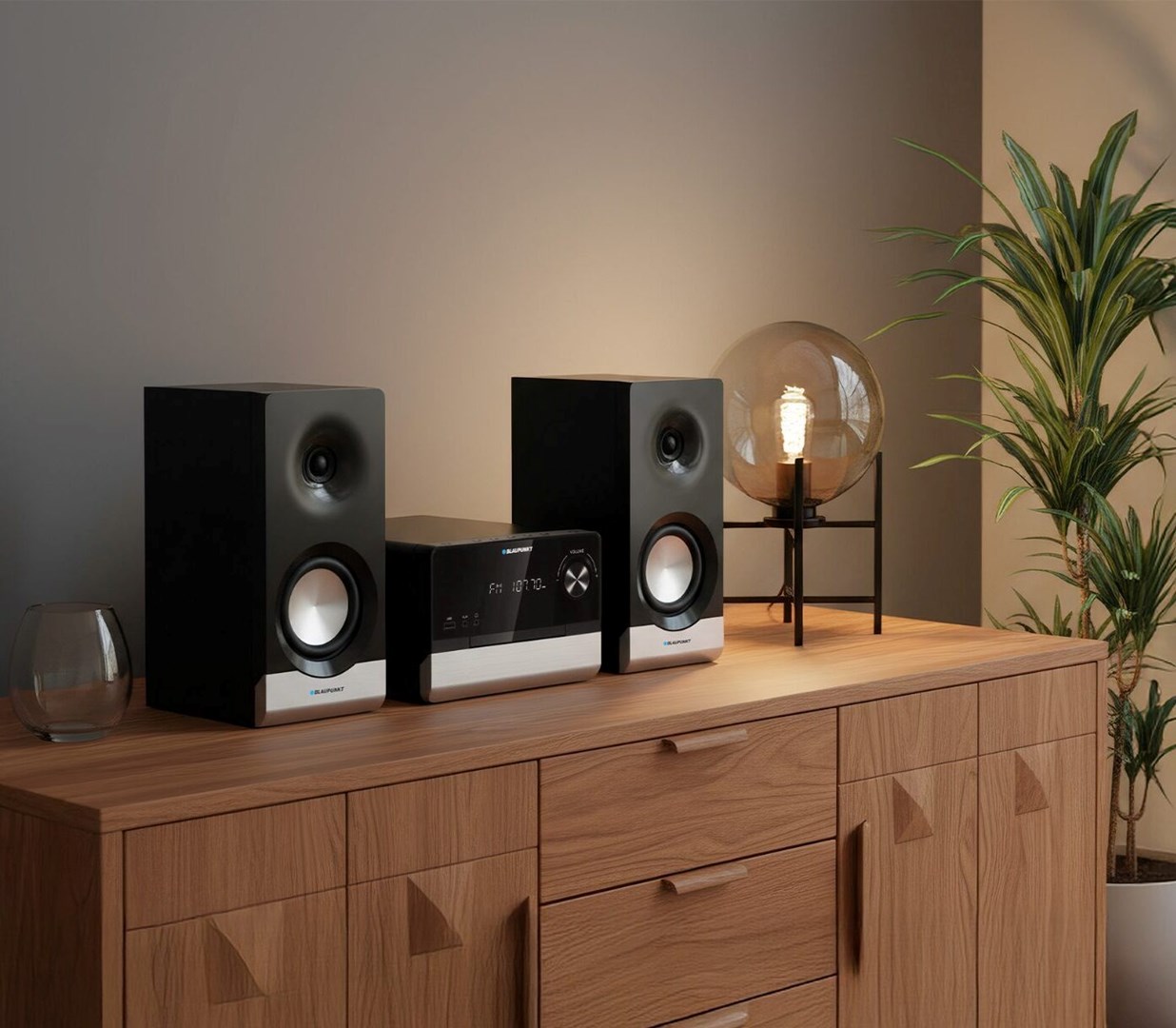 Blaupunkt MS40.2BT Micro-hi-fi systeem zwart
