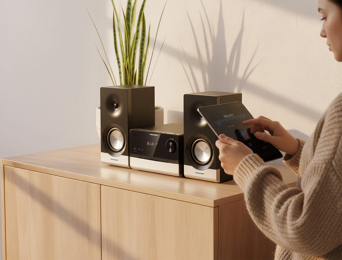 Blaupunkt MS40.2BT Micro-hi-fi systeem zwart