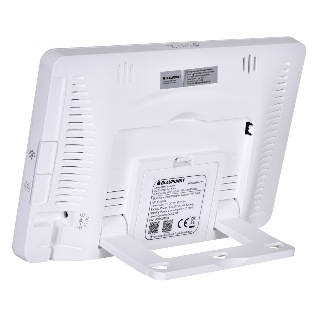 BLAUPUNKT Weerstation met 1 externe sensor WS50WH APP
