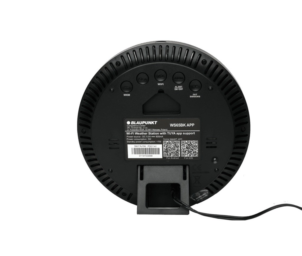 Blaupunkt WS65BK APP weerstation zwart