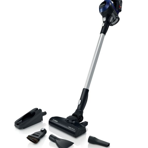 Bosch Serie 6 BBS611MAT steelstofzuiger & elektrische bezem 2-in-1 stick vacuum Batterij/Accu Droog Zakloos 0,3 l Blauw 2,5 Ah