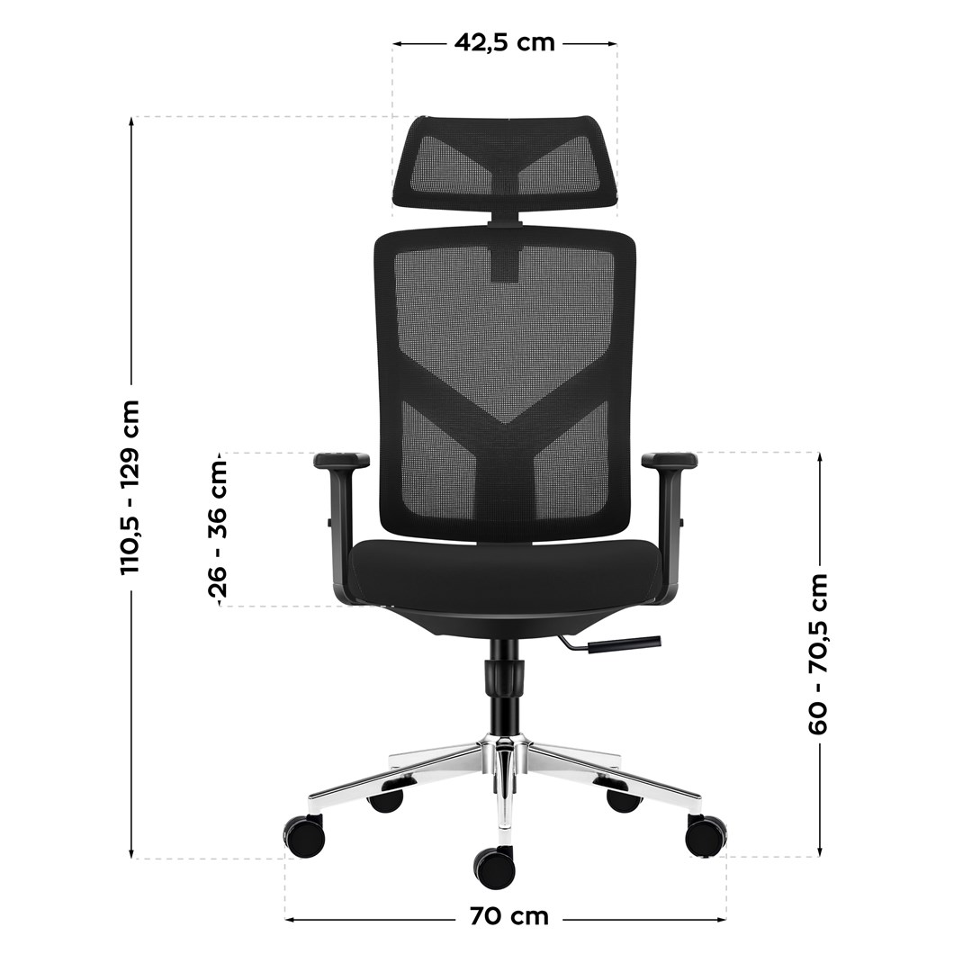 Draaistoel Manager 3.3 Black