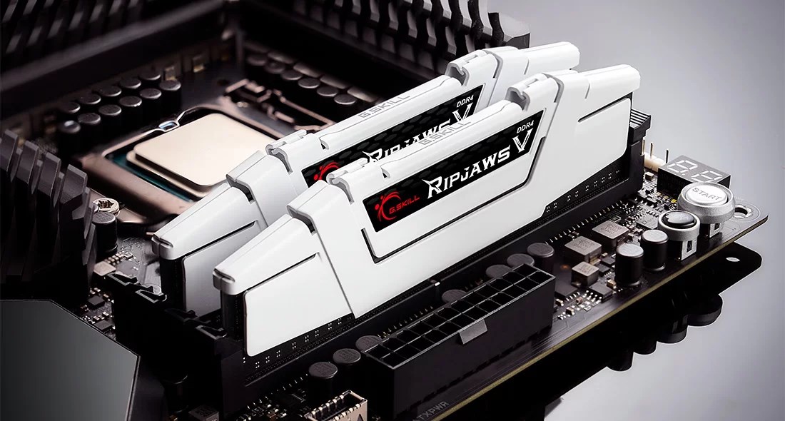 G.SKILL RIPJAWSV DDR4 2X16GB 3200MHZ CL16 XMP2 WHITE